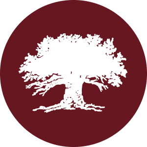 Wilson Tree Circle Icon Maroon